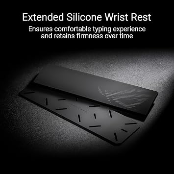 ASUS ROG Azoth Extreme Wireless Mechanical Gaming Keyboard 75% TKL, ROG NX Snow Linear Switches, PBT Keycaps, Aluminum Chassis, Carbon Fiber, Gasket Mount, Color OLED Screen, PC/Mac Support - Black