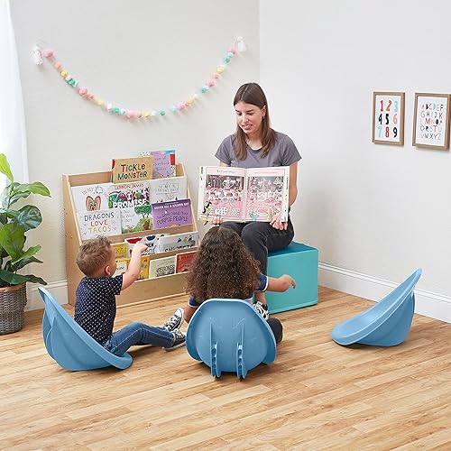 Miniatura 76 de ECR4Kids Leaf - Asiento de suelo, silla mecedora, color rojo, 6 piezas Azul,Contemporáneo,Tono tierra,Esmeralda/Sólidos,Verde Fern,Verde,Gris,Verde