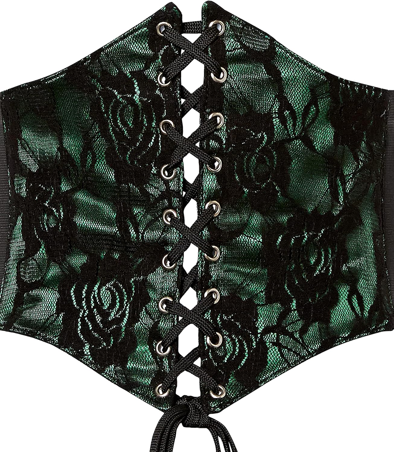 Lavish Lace Overlay Corset Belt Cincher