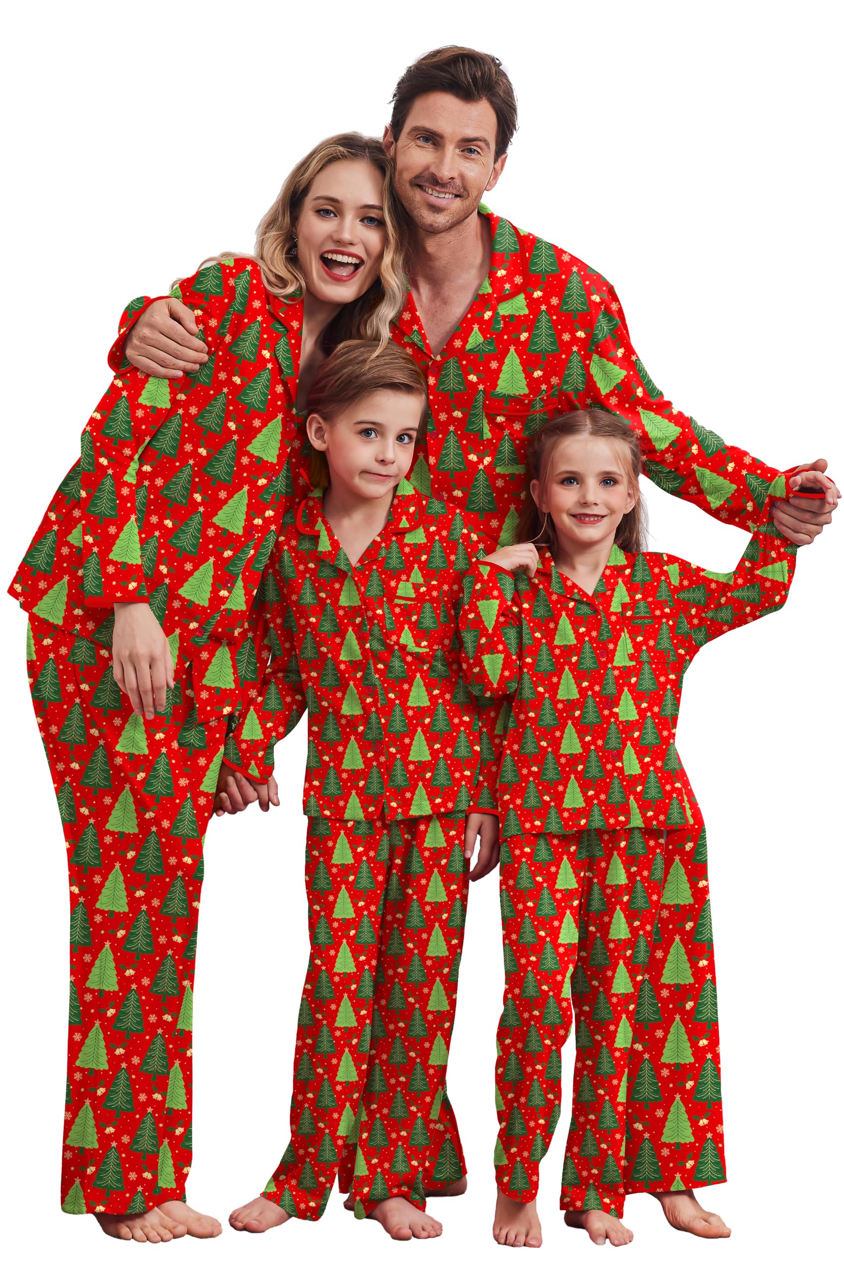 Ekouaer Family Christmas Pajamas Matching Pjs Sets for Women, Men and Kids