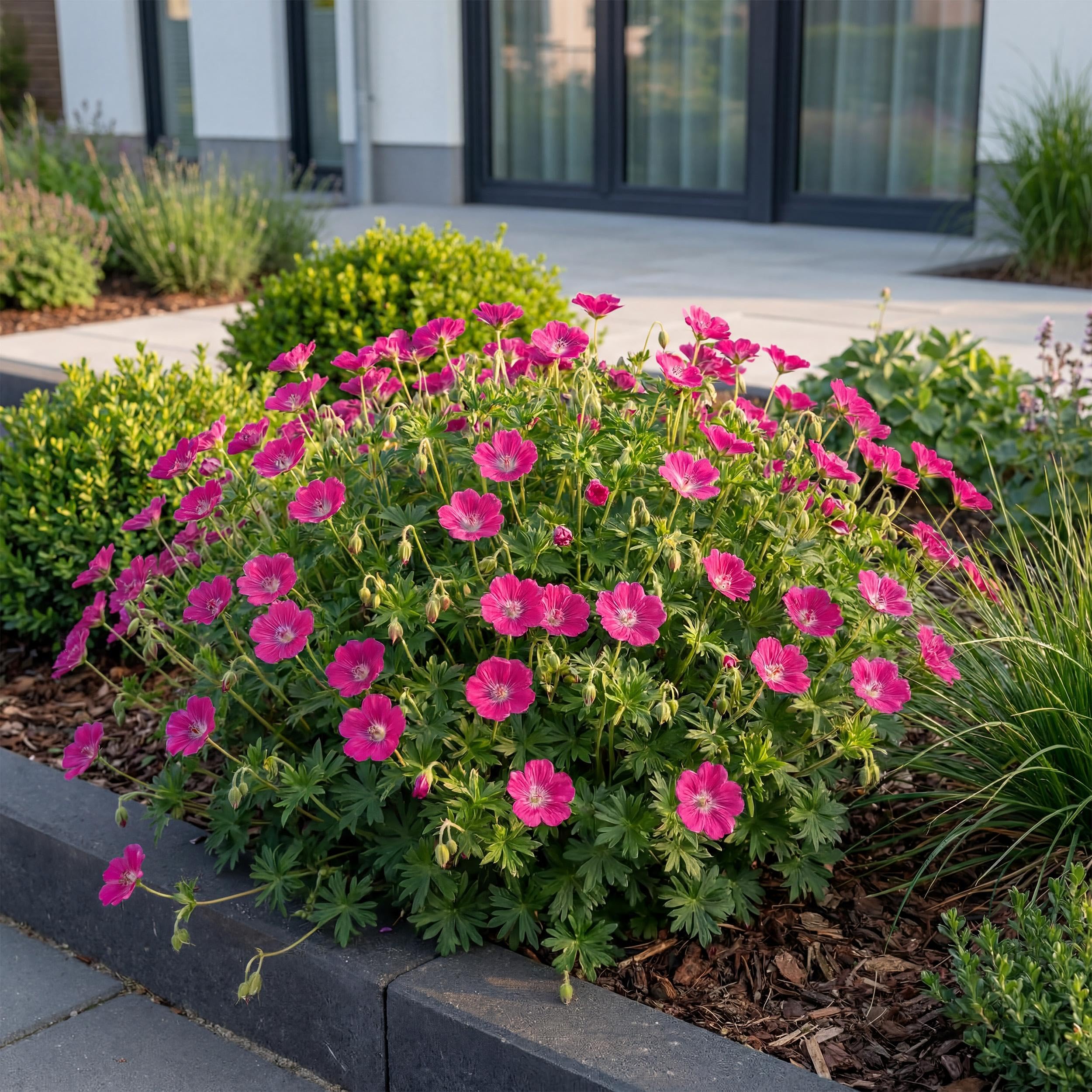 Géranium sang. Max Frei - Bec-de-grue - Couvre-sol - Rose - 12 plants - 15-25cm - Ø11cm - Plante de jardin