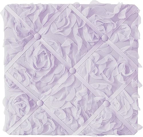 Miniatura 10 de Sweet Jojo Designs Tablón de anuncios de fotos de memoria de tela blanca, terciopelo arrugado liso, lujoso, elegante, princesa, bohemio, shabby