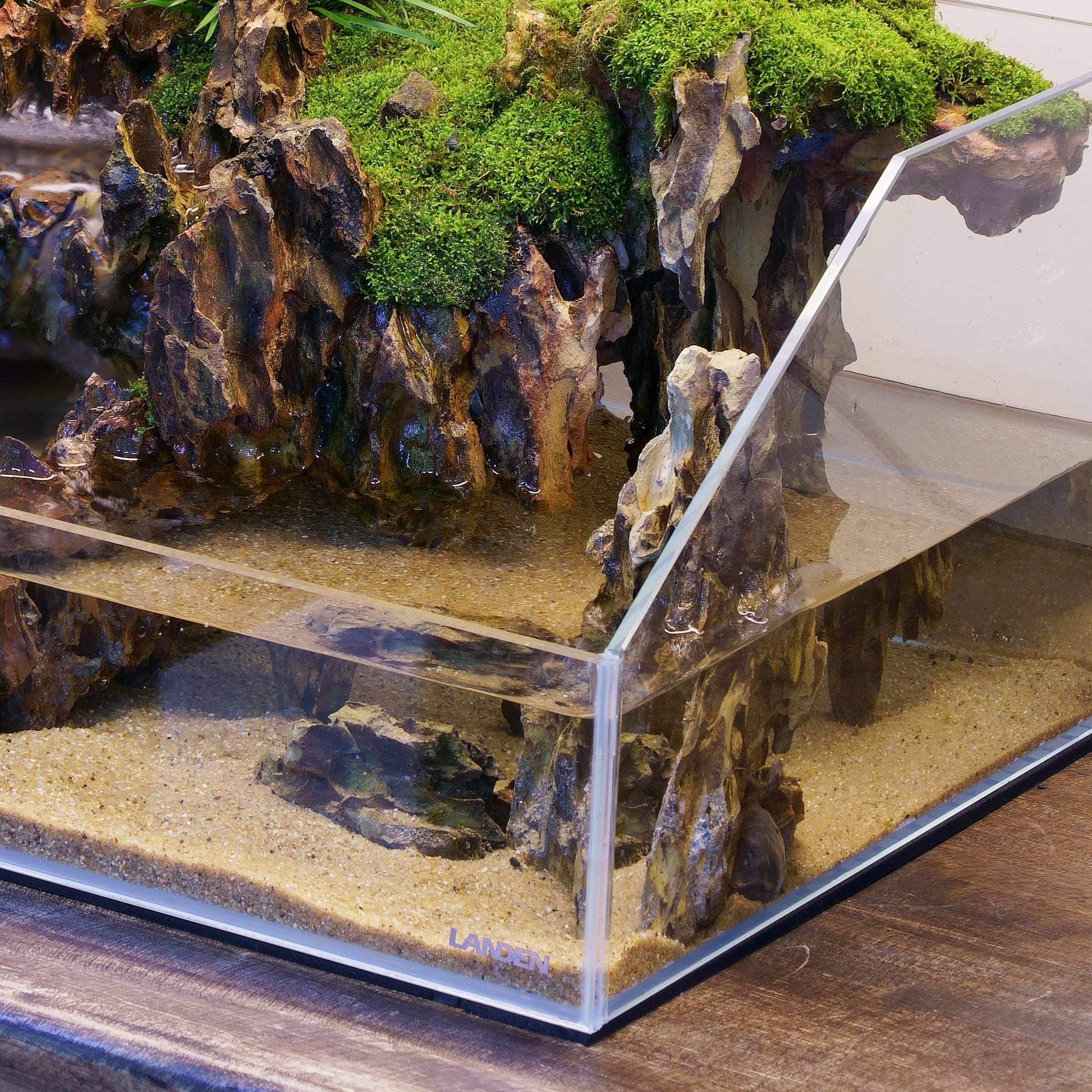 LANDEN Namale Aquarium-Sand, 12 l, feines Flusssubstrat | 3 L × 4,20 kg, Einsiedlerkrebssand, Süßwasser-Dekorsand, Wasserpflanzen, Betta, Garnelen, Schildkröte, Aquarium, Terrarium