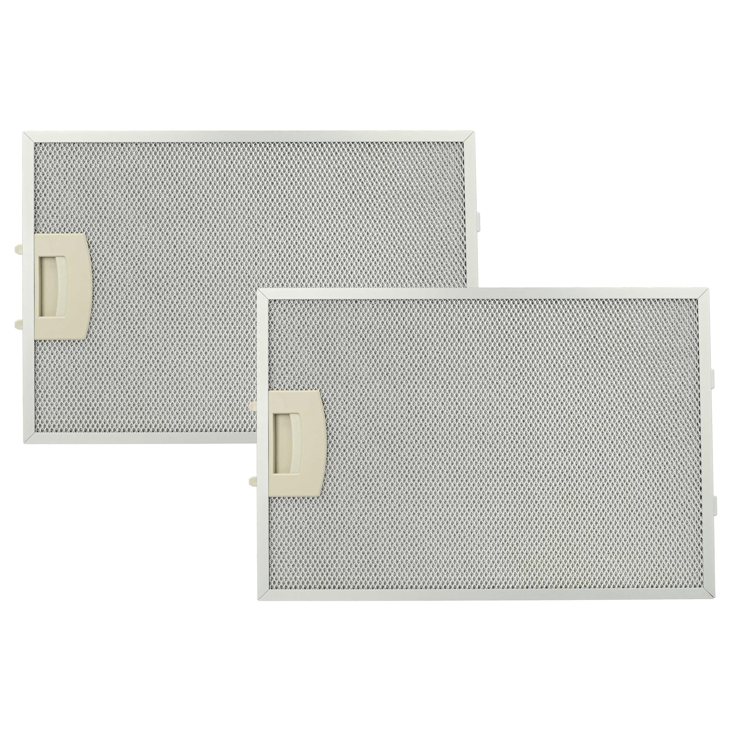 vhbw 2x Metal Grease Filter compatible with Siemens LC85950GB(00), LC95050/01, LC95050(00), LC94950/01, LC85950GB/01 Extractor Fan metal