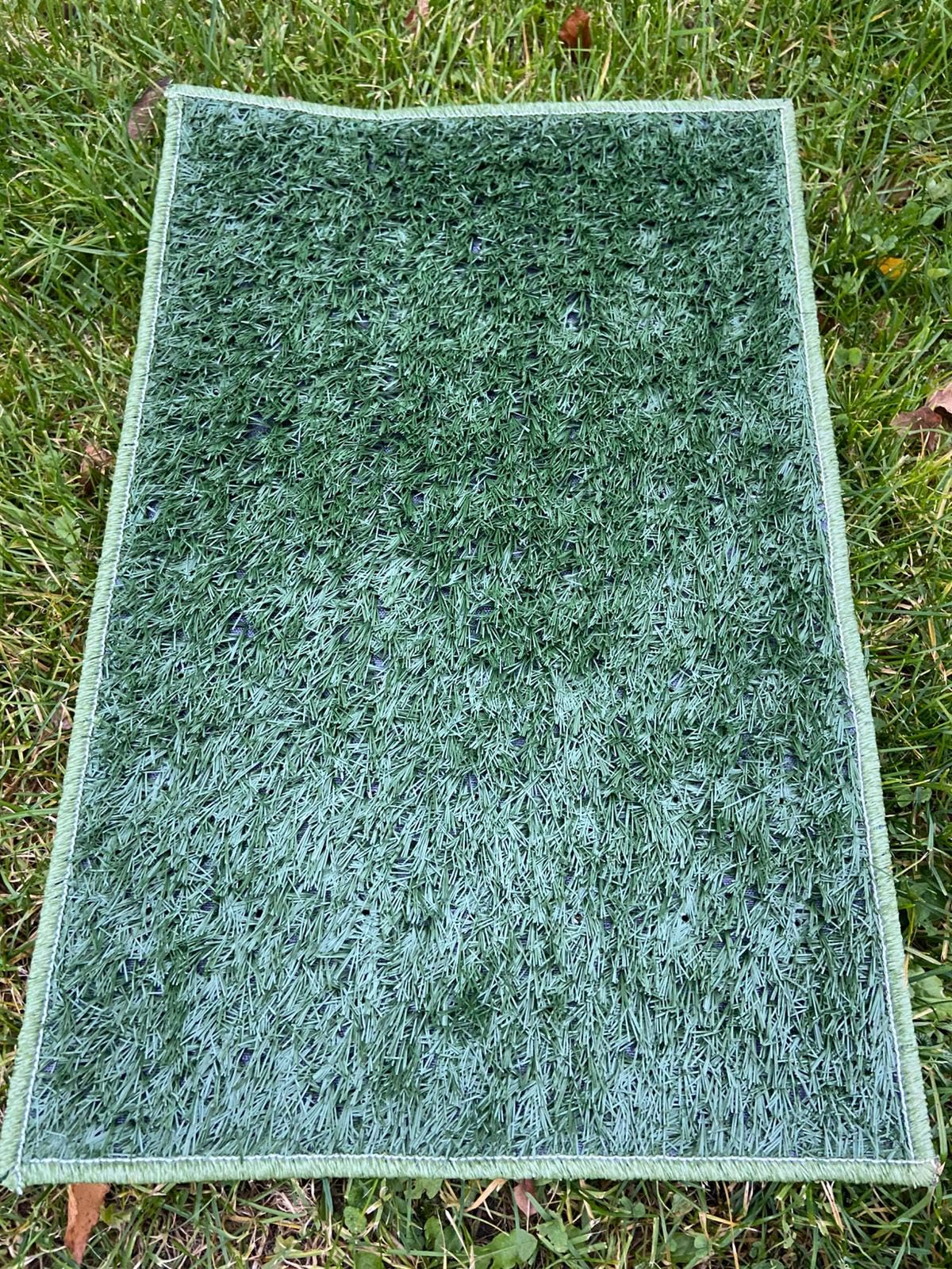 PFOTENWUNDER® 3x-11x Ersatz-Kunstrasen für Hundeklo, Hundetoilette Gras, Easy-Wash, für Hundeklo Hundetoilette mit 63x51cm, kleine Hunde Balkon Indoor WC Welpen-Klo, 11x Kunstrasen