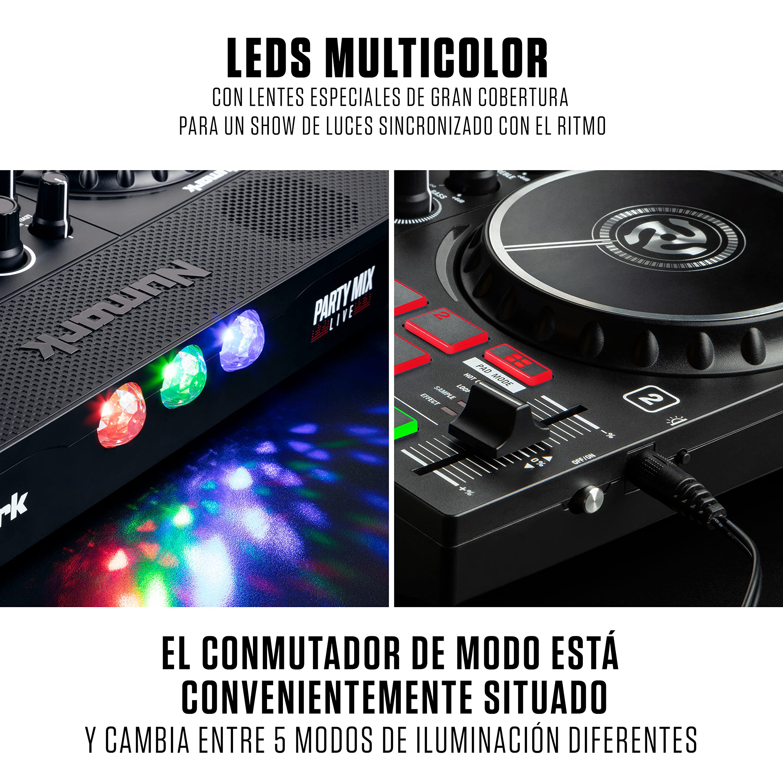Numark Party Mix Live + auriculares DJ HF175 - Set de DJ