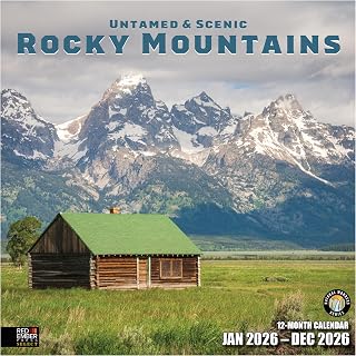 Red Ember Rocky Mountains Calendar 2026