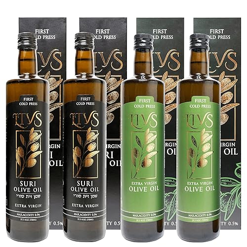 Miniatura 1 de LIVS Aceite de oliva extra virgen  Aceite de oliva extra virgen prensado en frío, aceite de oliva puro alto en polifenoles, juego de regalo de