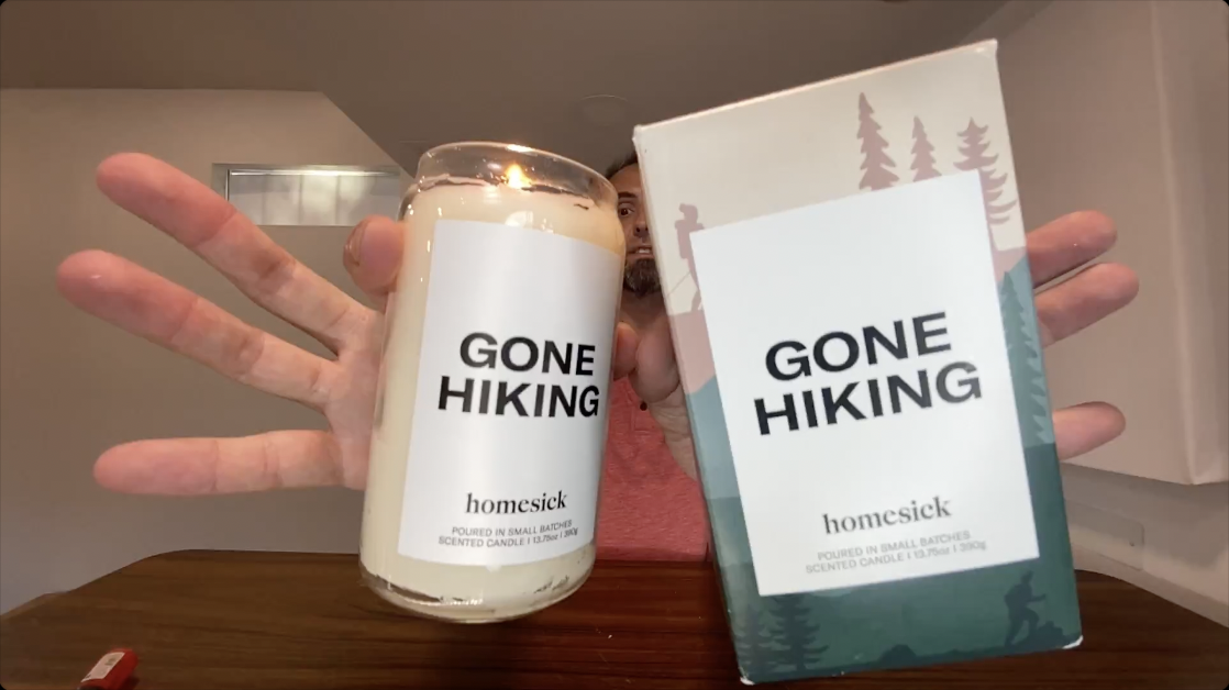BEST Scented Candles? | Homesick Gone Hiking Soy Wax Candle