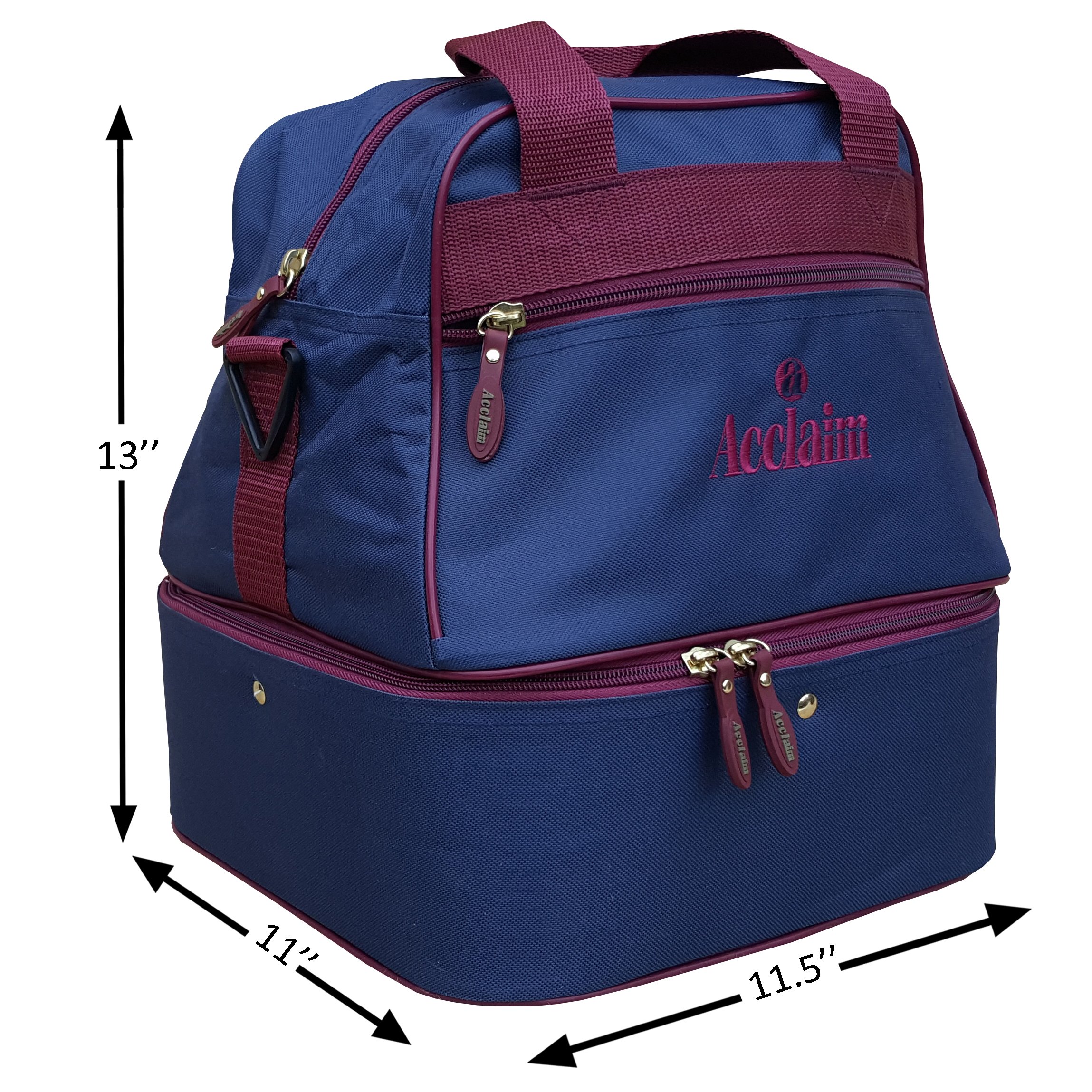 Acclaim Staple - Mini bolsa de bolos de nailon de doble piso para cuatro cuencos con correa para el hombro, modelo 2024