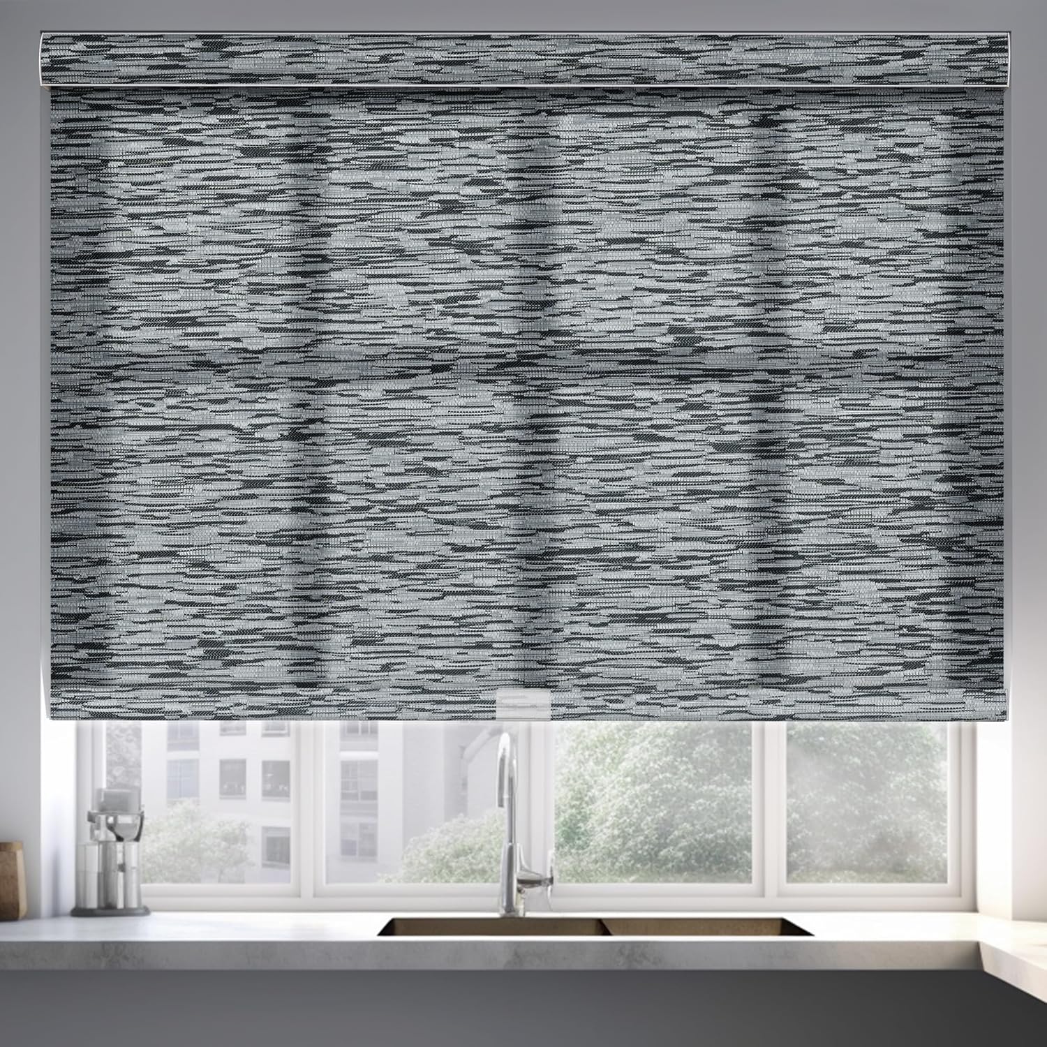 Boolegon Roller Shades for Windows Light Filtering Cordless