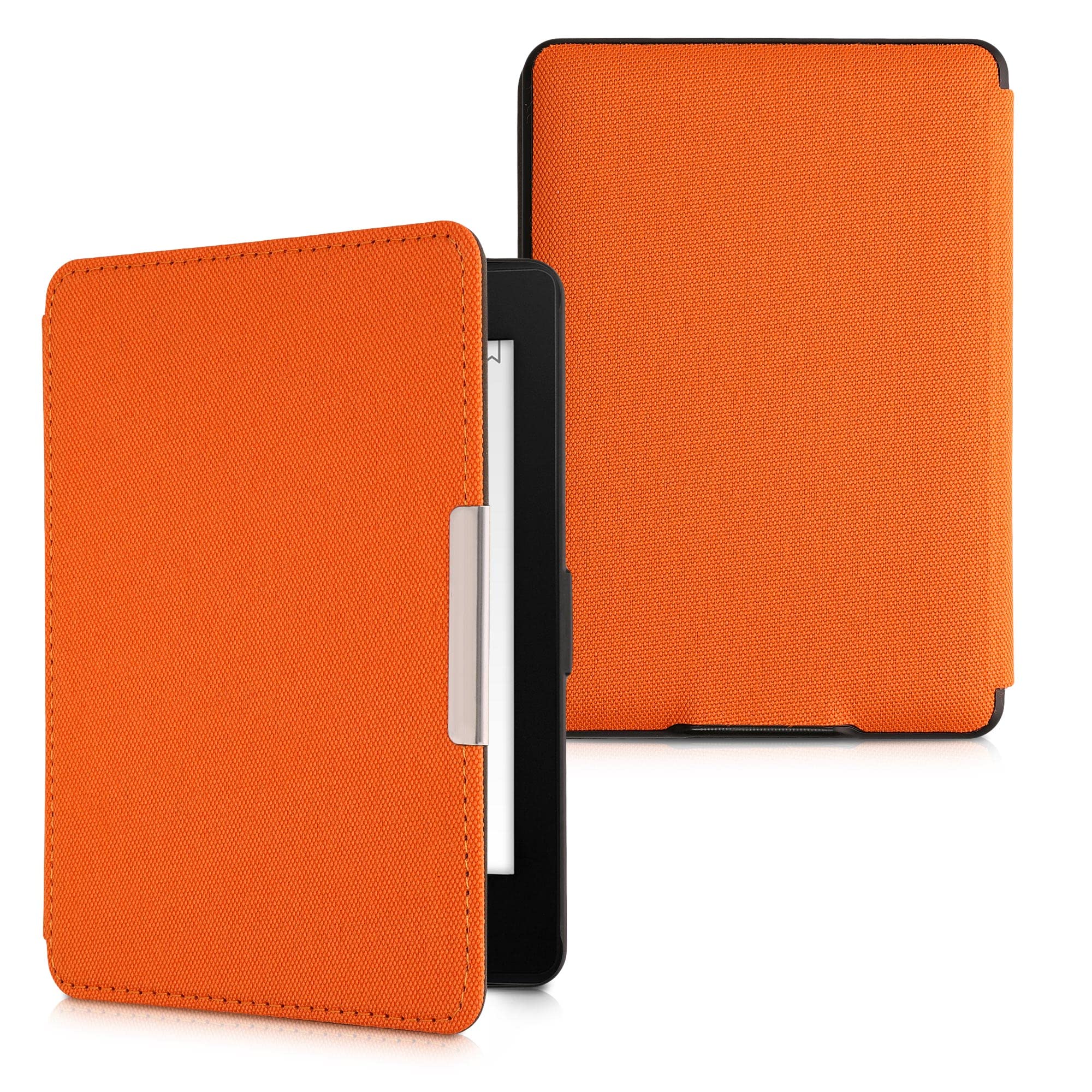 Funda compatible con Amazon Kindle Paperwhite - Funda protectora de nailon para lector electrónico - Naranja 5