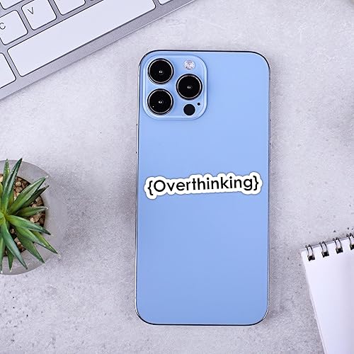 Miniatura 3 de Overthinking Sticker, Laptop Sticker, Water Bottle Sticker, Phone Sticker, Window Sticker, I'm Overthinking Sticker, Funny Sticker