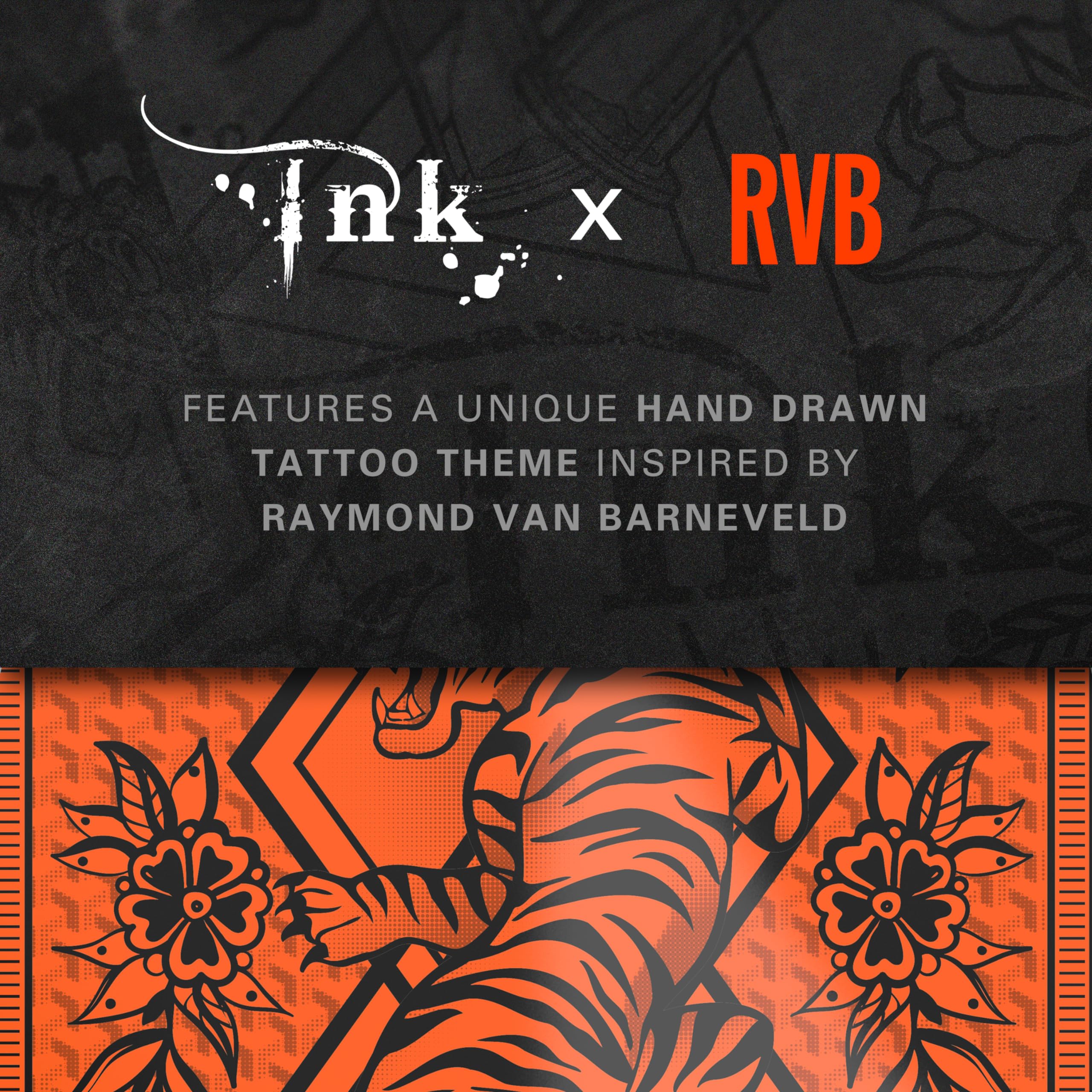 Target Darts Raymond Van Barneveld Ink Design No.6 Dart Flights - 3 Set Pack (9 in total), Orange, White and Black - Image 4