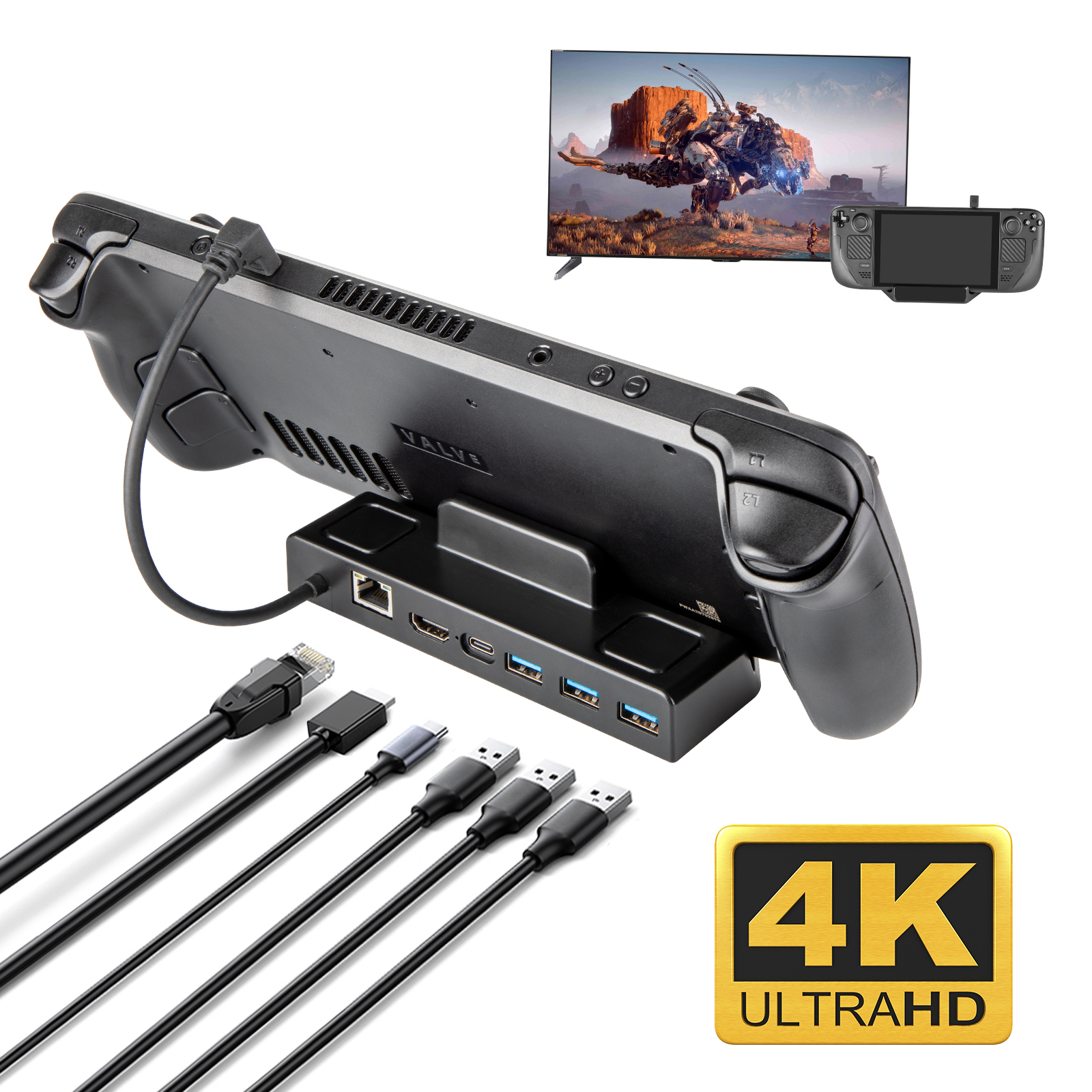 Amazon.co.jp: Steam deck/Steam Deck OLED/ASUS Rog Ally用TVドック 