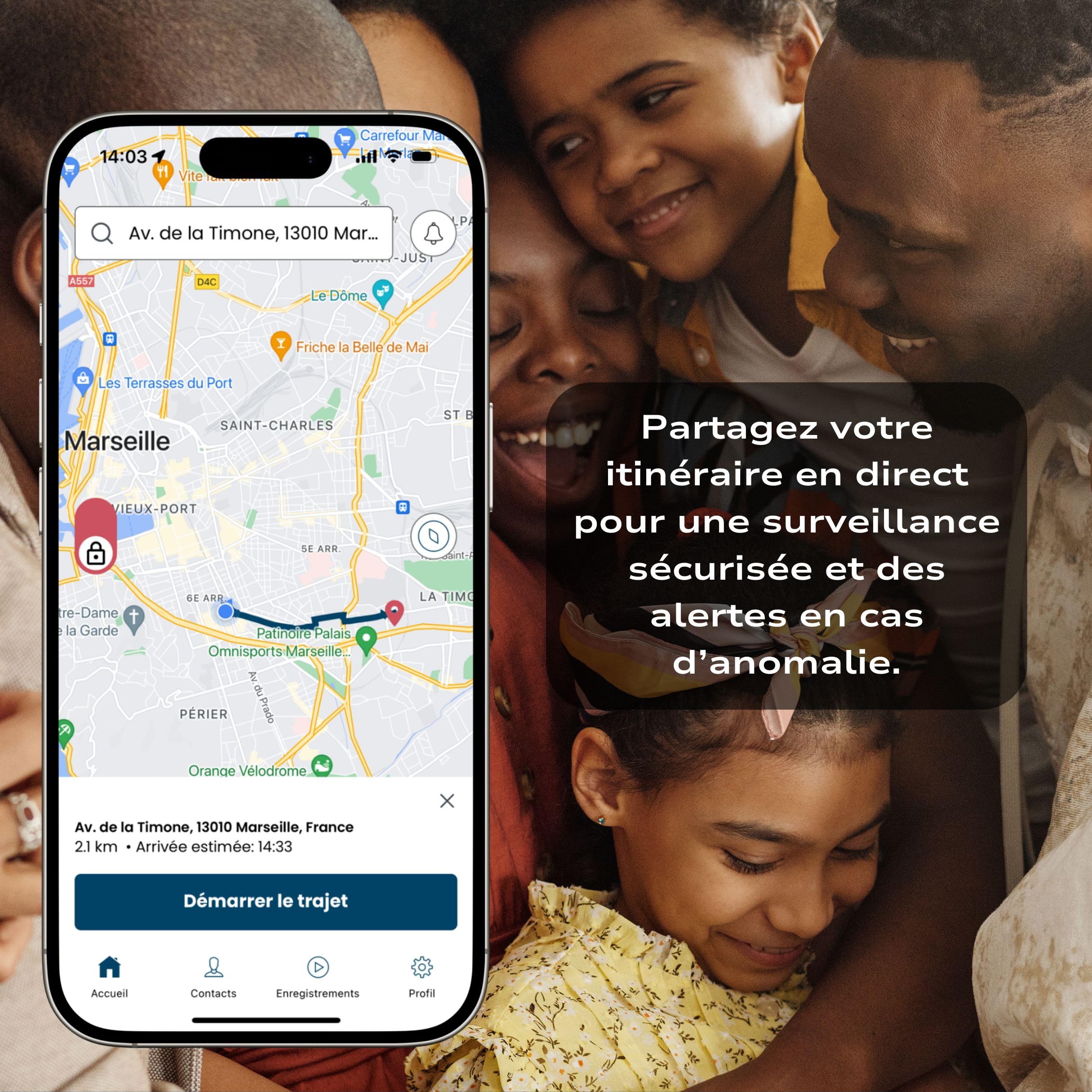 Safee - Innovativo monitoraggio e protezione personale per uomini e donne: allarme 105 DB, trasmissione in diretta, posizione, app mobile