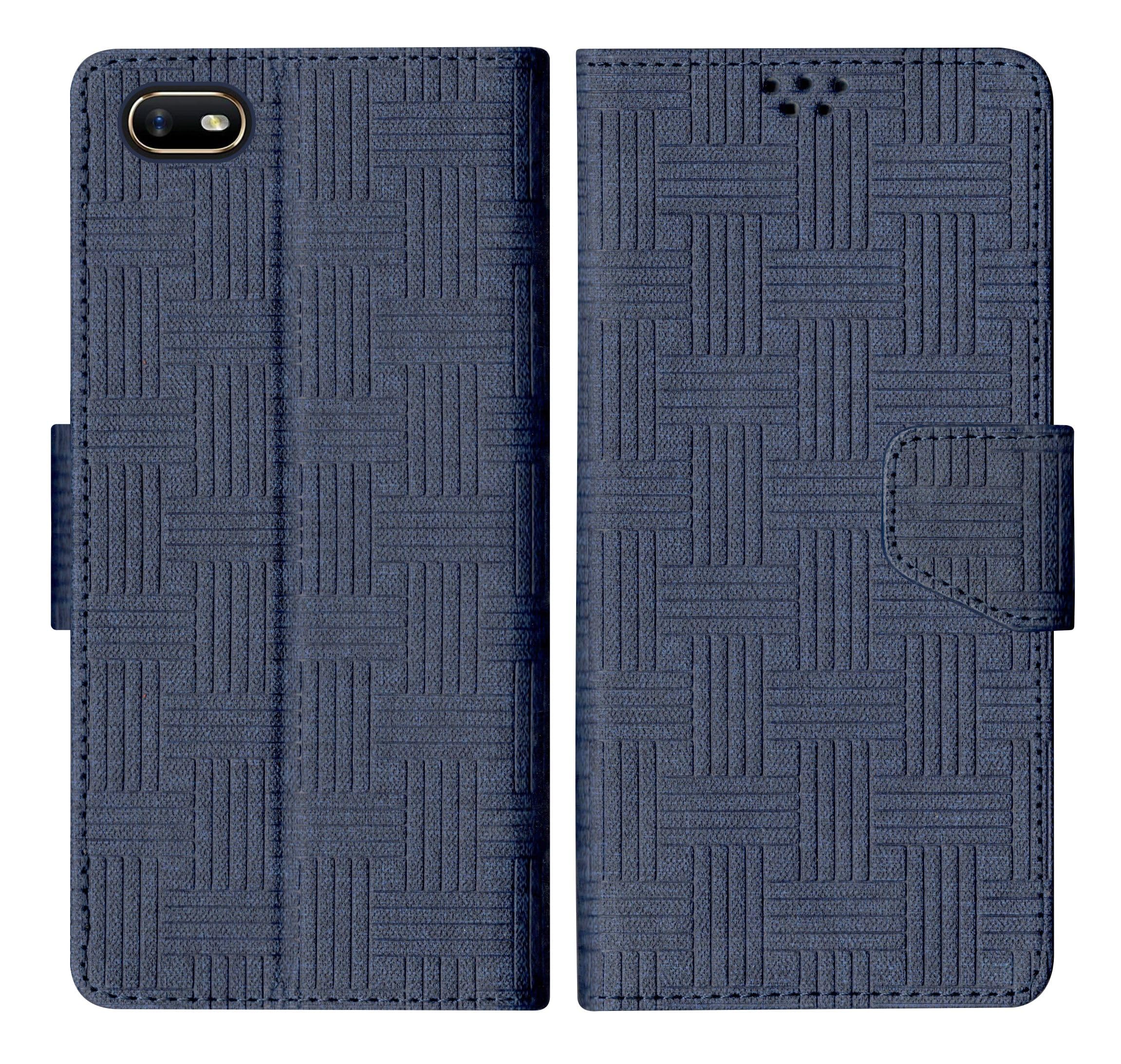 SBMS Oppo A1K Flip Cover Back Cover Case with Magnatic Closure | Inbuilt Stand | Card & Money Pocket (Mat Blue) (B0CCMFJN3B) Amazon Price History, Amazon Price Tracker