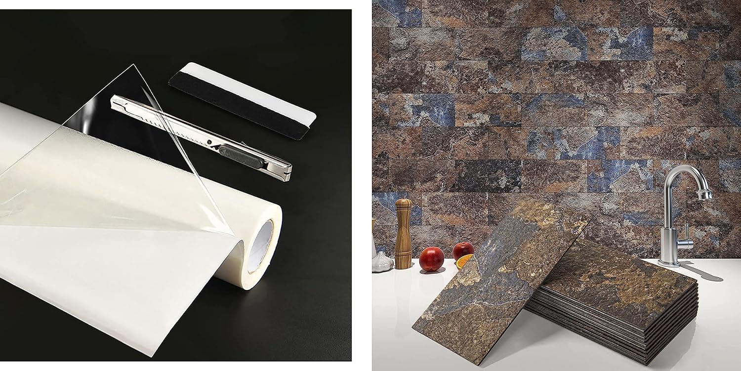 Art3d DoubleSided Tape Sheet with Peel and Stick Backsplash