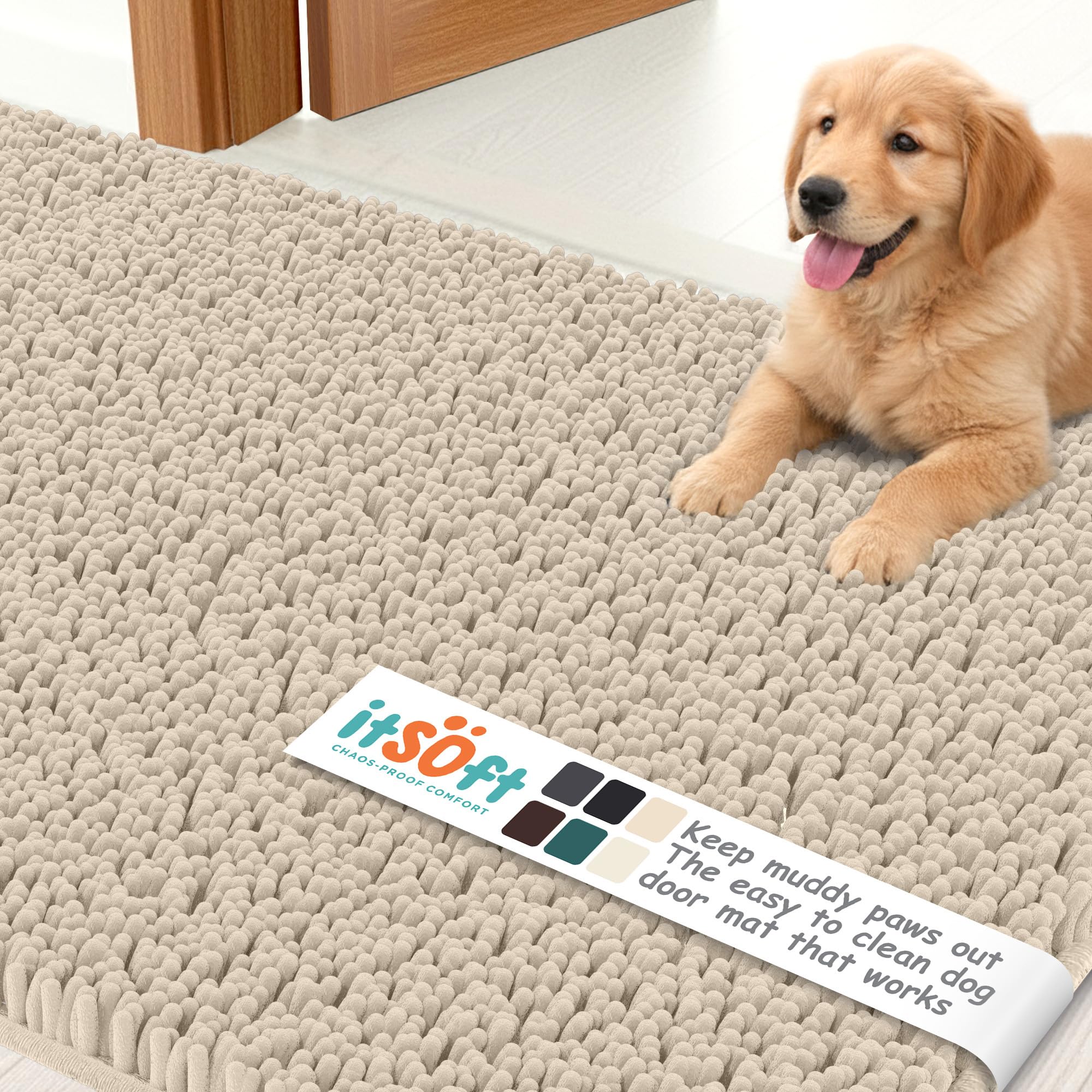 ITSOFT Dog Rugs for Muddy Paws 59x21