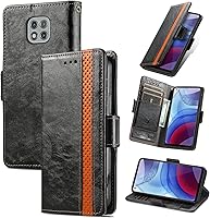 Vista 274 de Funda para Honor X7, Funda para Honor Play 30+ Plus Funda de piel sintética con ranuras para tarjetas Funda con soporte abatible Rojo