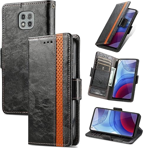 Miniatura 274 de Funda para Honor X7, Funda para Honor Play 30+ Plus Funda de piel sintética con ranuras para tarjetas Funda con soporte abatible Rojo