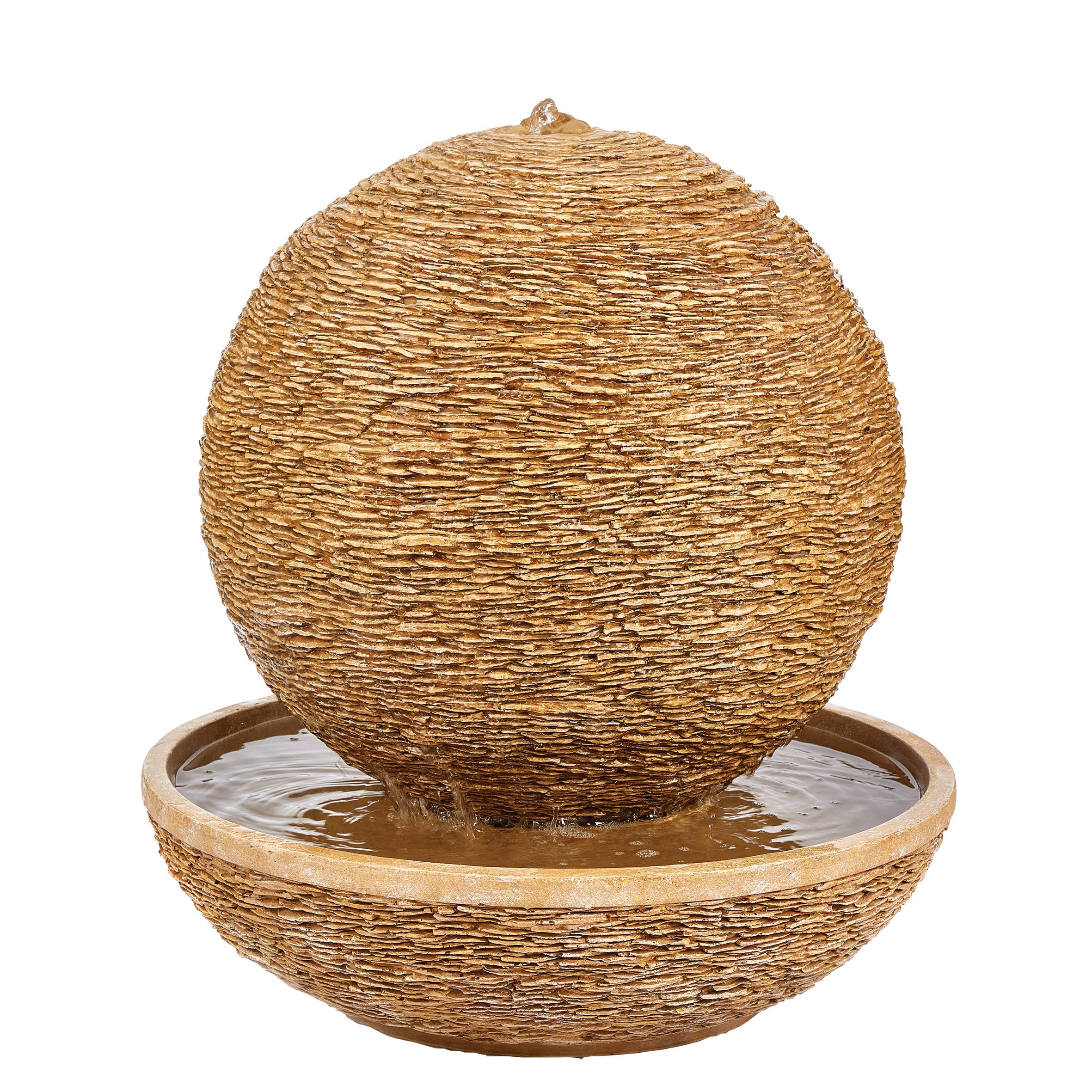 La Hacienda Cotswold Sun Water Feature - Stone Effect - 71cm