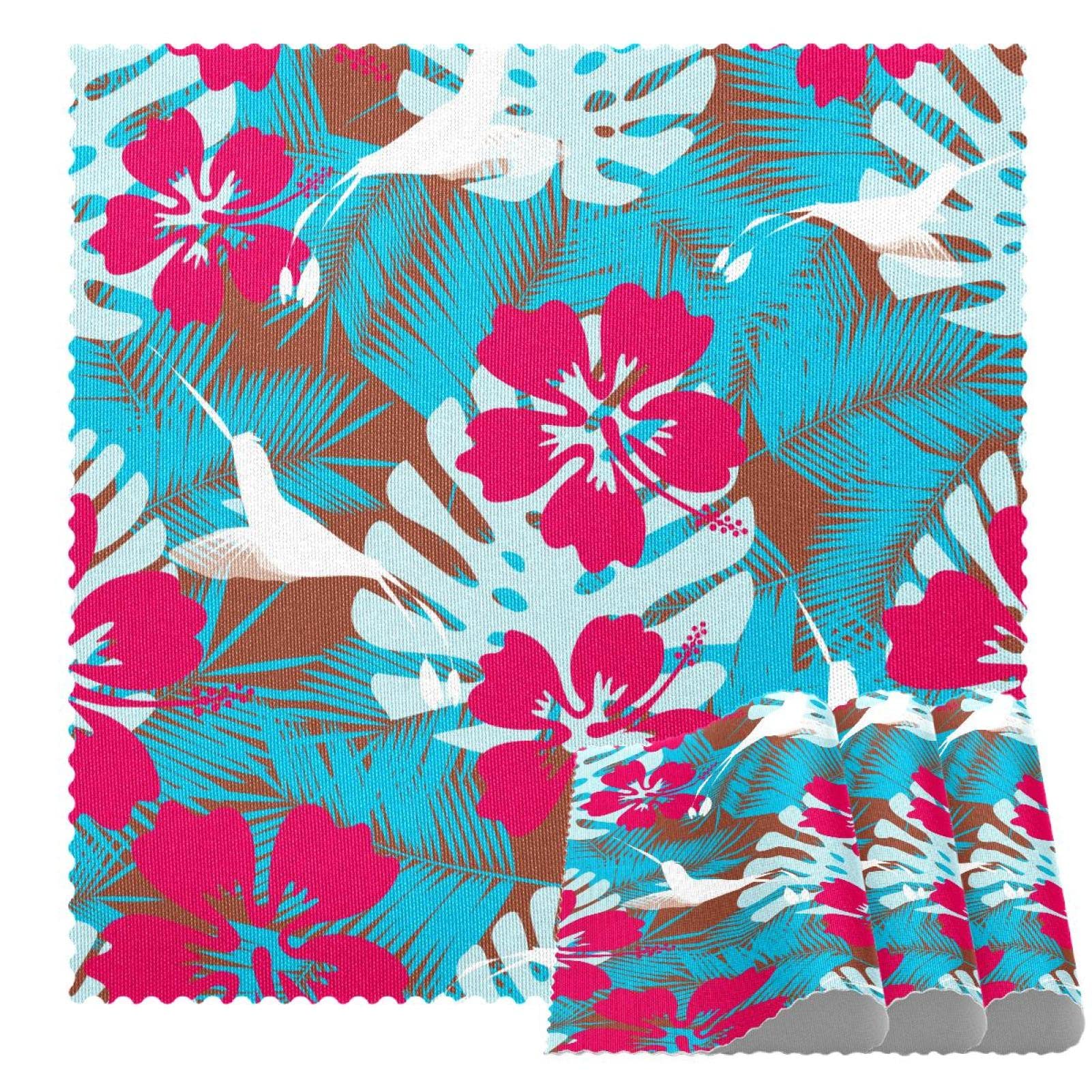 Sets de table motif de fleurs de cuisine lot de 4 pour table à manger lavable