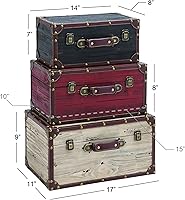 Vista 6 de Deco 79 Tronco de madera de granja, 3 piezas de tamaño pequeño, multicolor