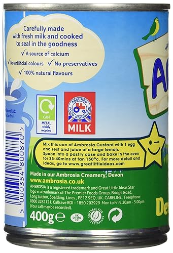 Does ambrosia custard contain egg