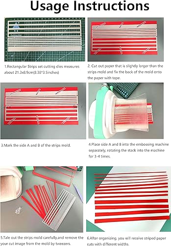 Miniatura 5 de Mvchifay Plantillas de metal para álbumes de recortes, herramientas de bricolaje, manualidades, acero al carbono, plantilla de grabado para hacer