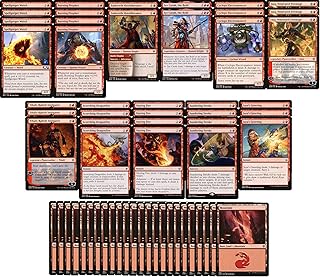 Red Burn Deck - Very Powerful - Modern Legal - Custom Built - Magic The Gathering - MTG - 60 Card!