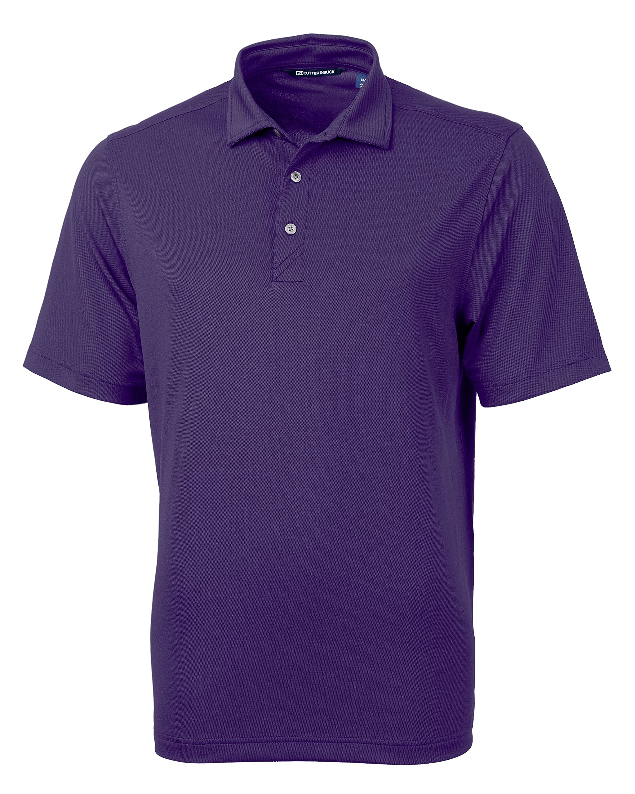 Cutter & Buck Men's College Purple Big & Tall Short Sleeve Virtue Eco Pique Recycled Polo Shirt, 4Xb