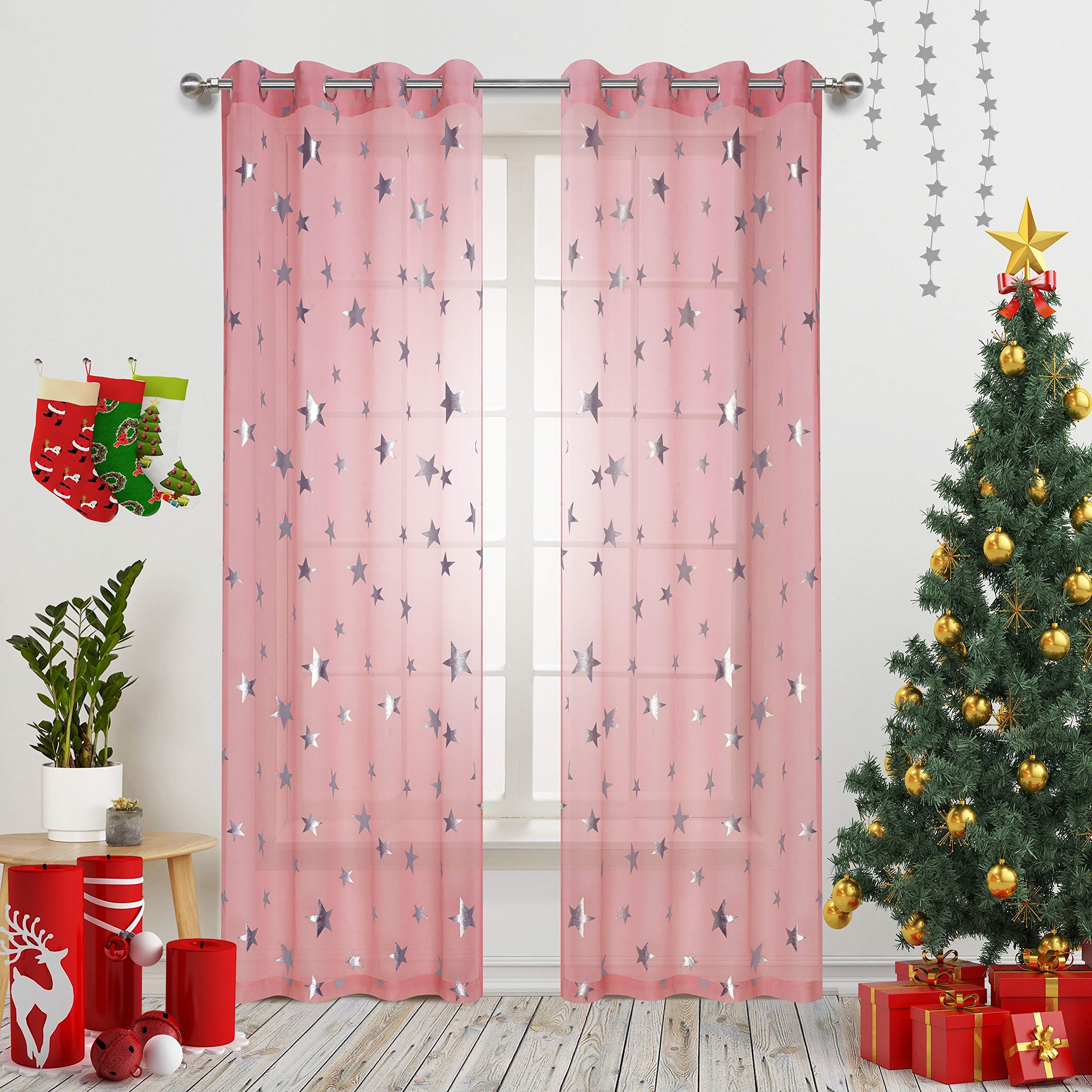 Pink Sparkle Curtains Curtains & Drapes 2023