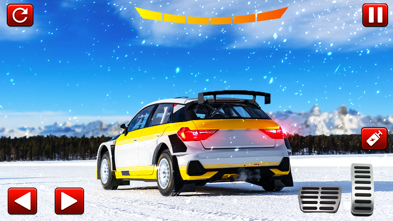 Superhéros Neige Course de voiture Jeux 3D, Superhéros Course de voitures Jeux de cascades