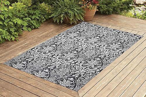 Miniatura 6 de Benissimo Alfombra de interior y exterior de 6 x 9 pulgadas, colección La Petite, alfombras con respaldo de yute para sala de estar, dormitorio,