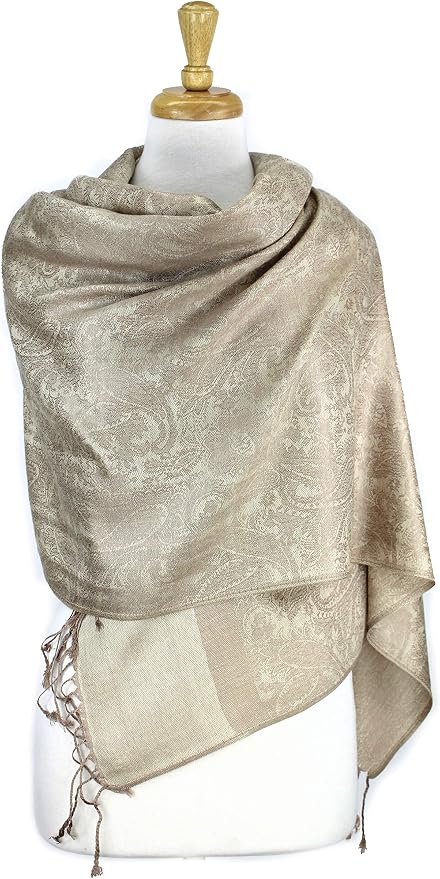 Pashmina clásica elegantemente suave para mujer miniatura 3