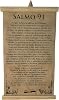Salmo 91 El Que Habita Al Abrigo Del Altisimo Morara Pergamino Oracion Poster Ready to Hang 14 x 8.5 in. Rustic Gift Wall Art Home Blessing