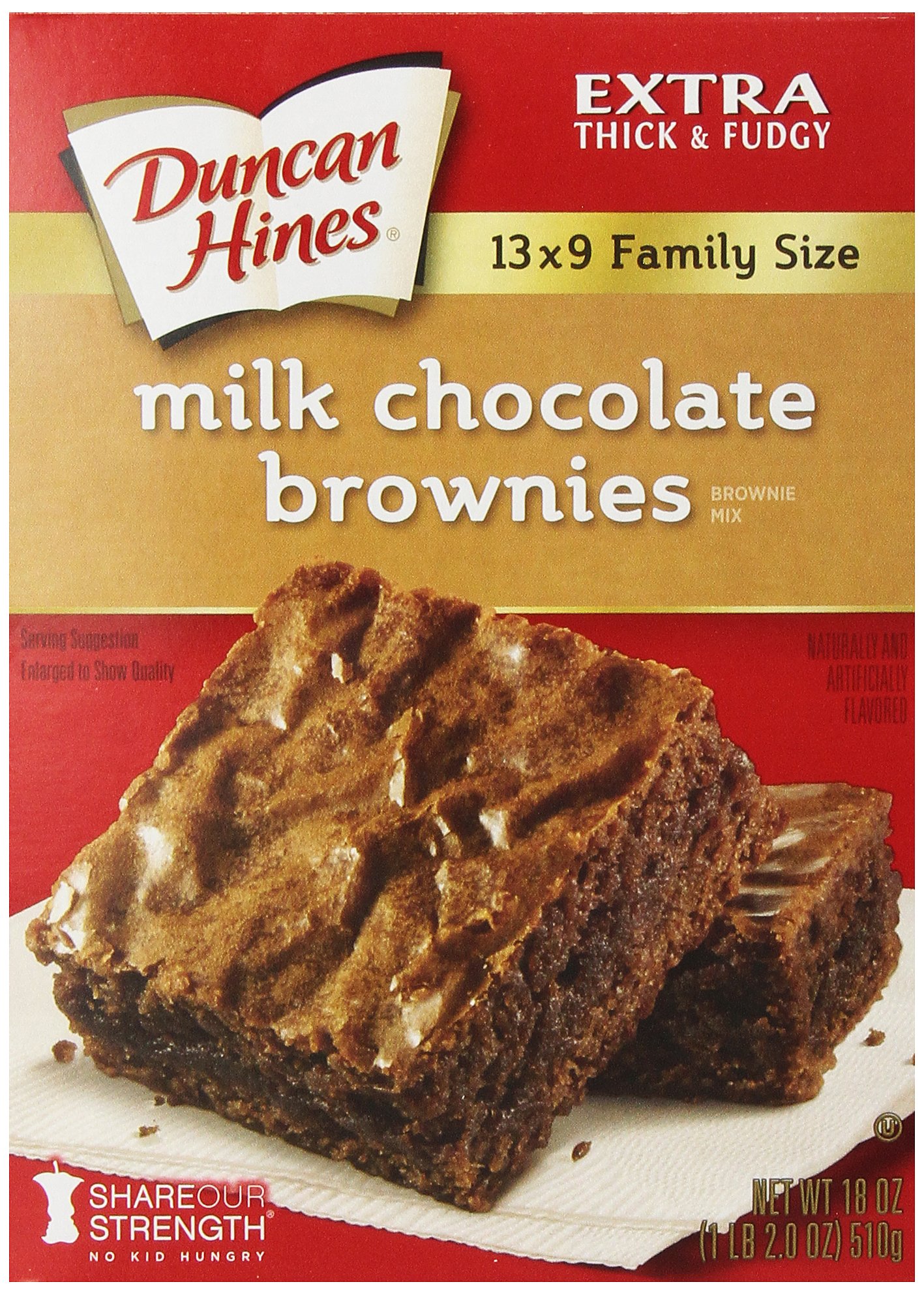 Duncan Hines Brownie Mix, Milk Chocolate Flavored, 18 oz.