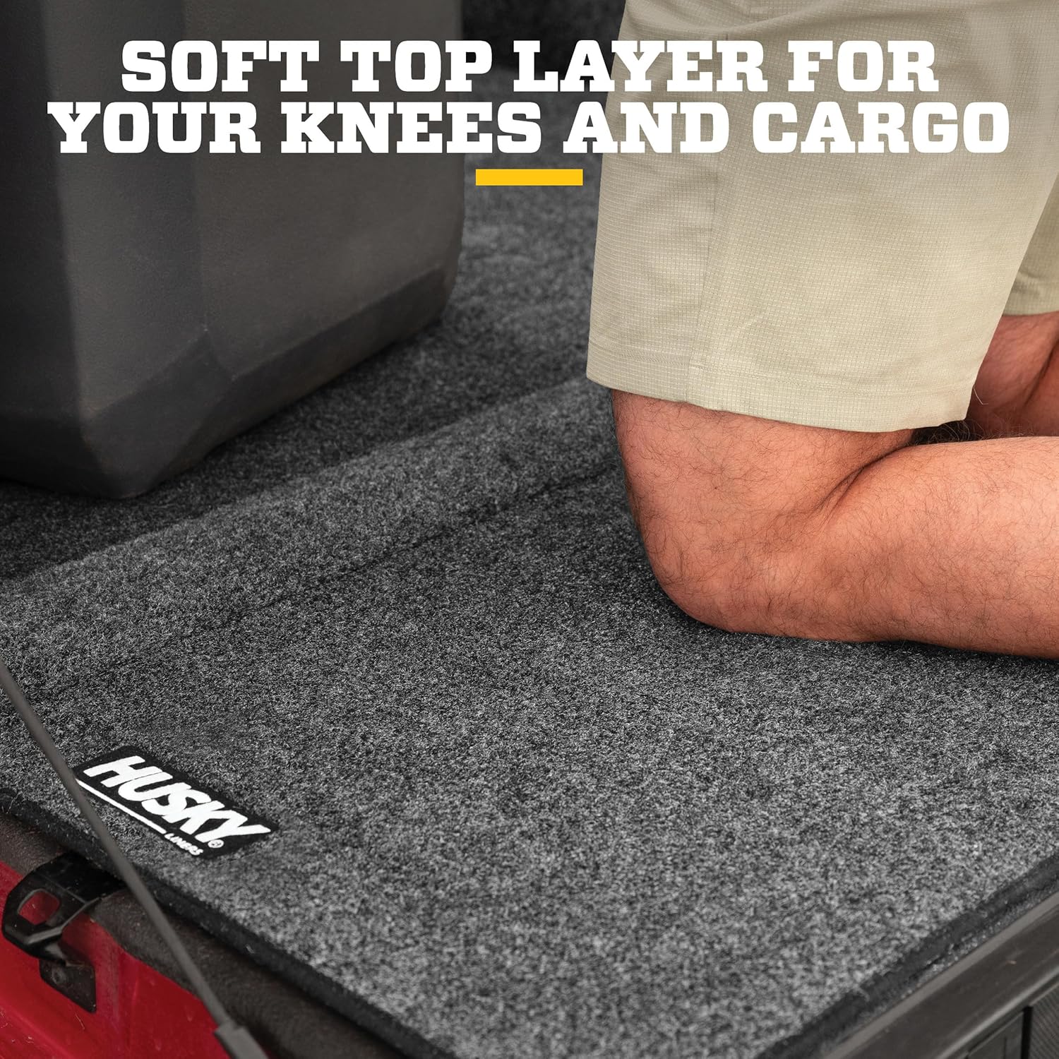 Husky Liners Full Truck Bed Liner | Fits 2020-2026 Chevrolet Silverado & GMC Sierra 2500, 3500, 6.9' Bed, with Multi-PRO Tailgate - Crew & Double Cab | Guardian Comfort Mat, 1 pc. Grey - HBRC20SBMPK