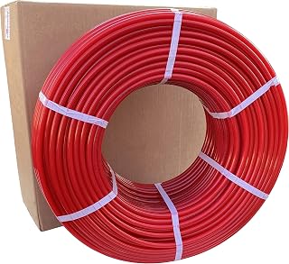 1/2" x 300 ft ALPHA PEX-A Expansion Red PEX Tubing with Oxygen Barrier - Radiant Heat & Potable Water (Made in the European Union) (1/2" x 300 ft)