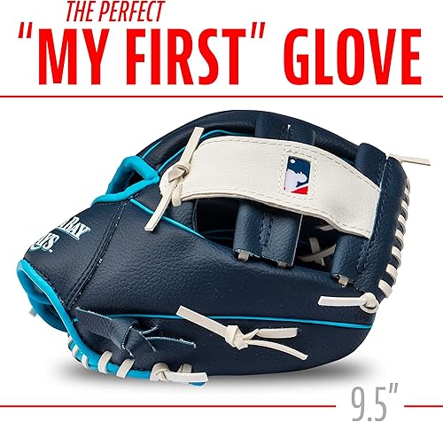 Vista 138 de Franklin Sports MLB Youth Teeball Glove and Ball Set - Kids Baseball and Teeball - Perfect First Kids Glove - 9.5" Naranja/Negro