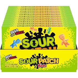 SOUR PATCH KIDS Soft Chewy Candy Bulk Candy 12 - 3 5 oz Boxes