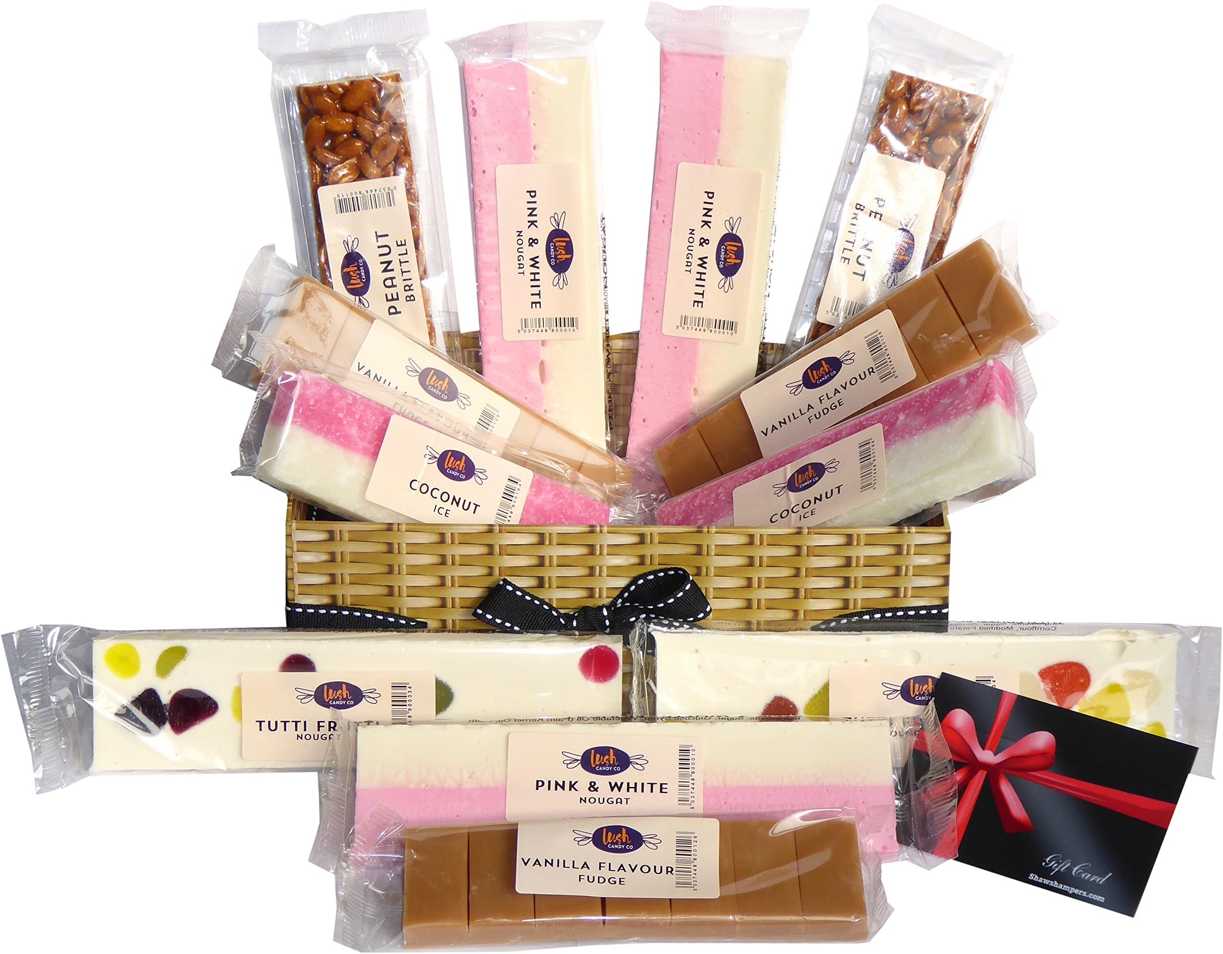 Candy Bar Collection Hamper with Nougat, Coconut Ice, Fudge and Peanut Brittle