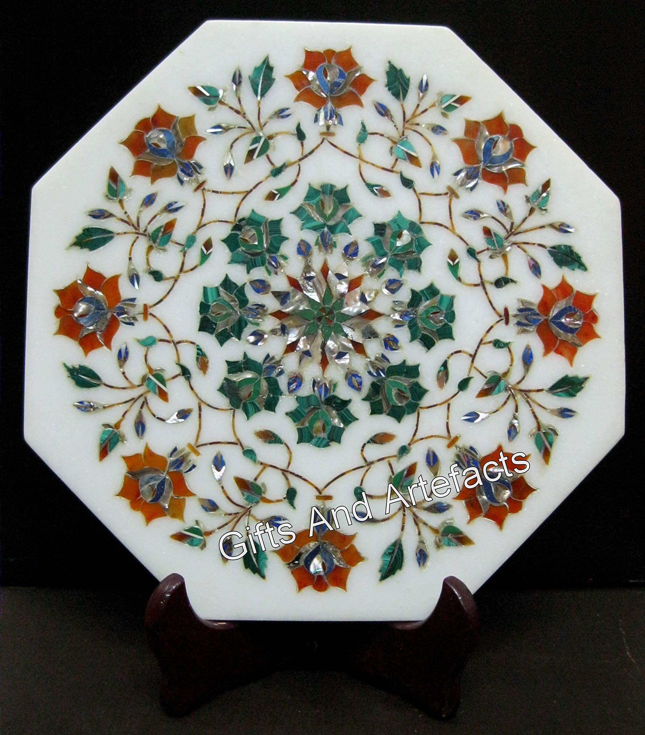 Evite manchas con el soporte para tetera de mármol y mantel individual decorativo