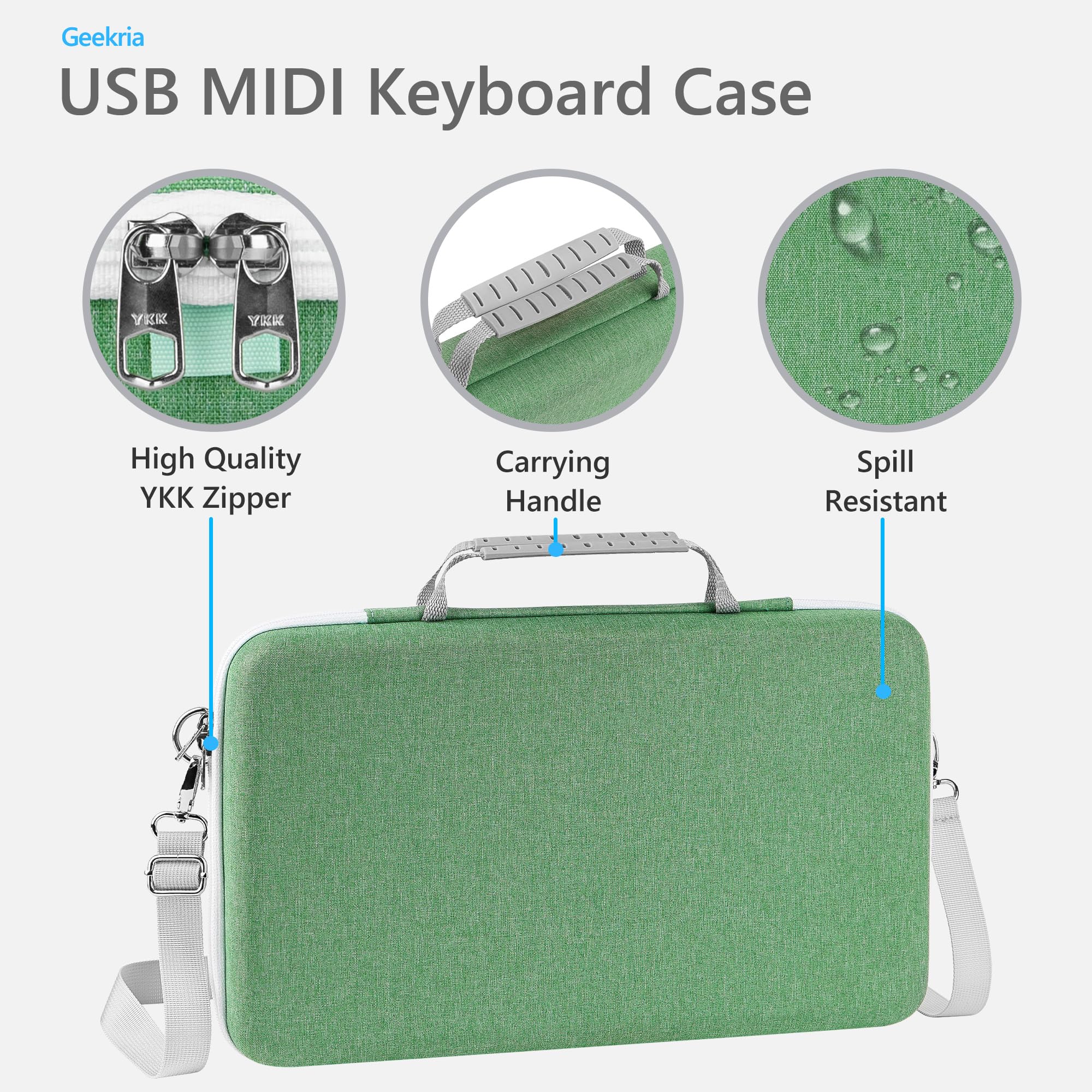 Amazon.co.jp: Geekria USB MIDI キーボード コントローラー ハンド
