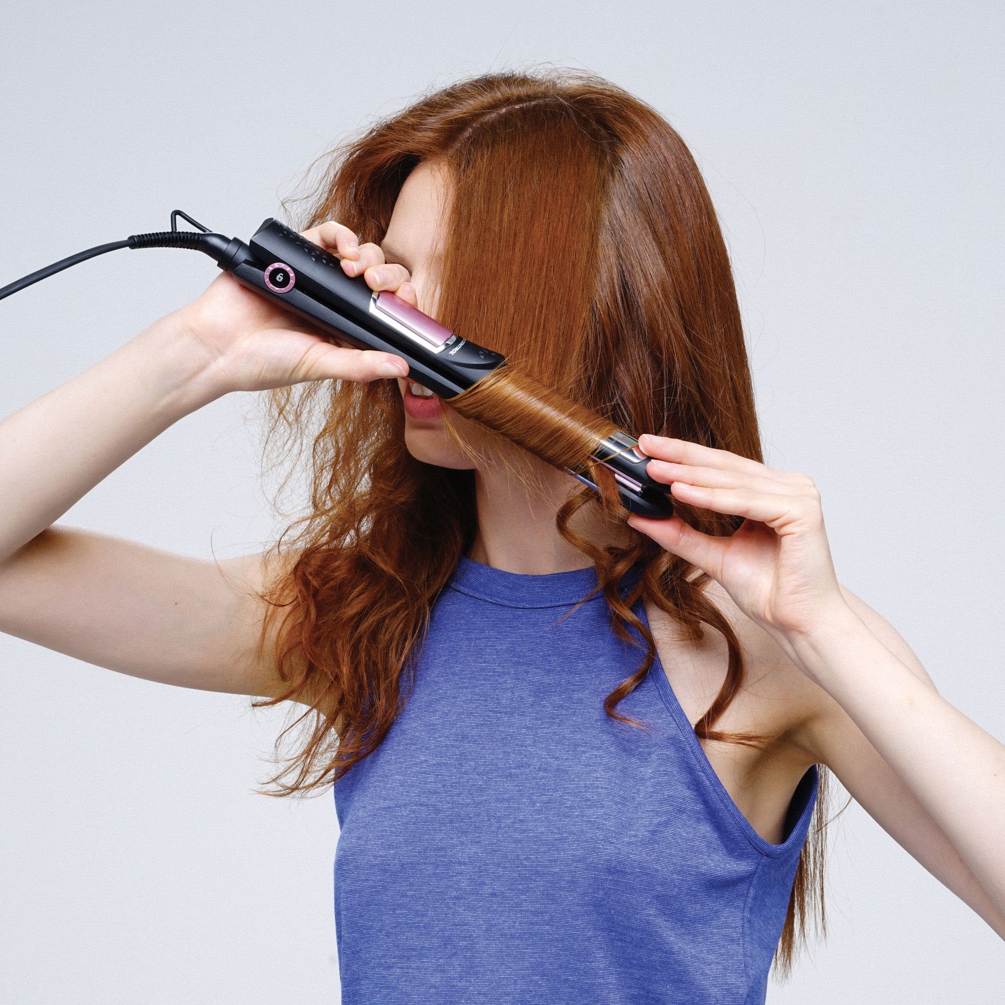 Bellissima Imetec Creativity B27 100 Piastra Per Capelli Con Rivestimento In Ceramica E Controllo Della Temperatura, Temperatura regolabile 150°C / 230°C