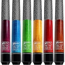 58" 2-Piece Pool Cue Sticks Set of 6, 13mm Tip Billiard Cue Sticks 18 19 20 21 Oz, House Bar Pool Table Stick Accessories for Men Women