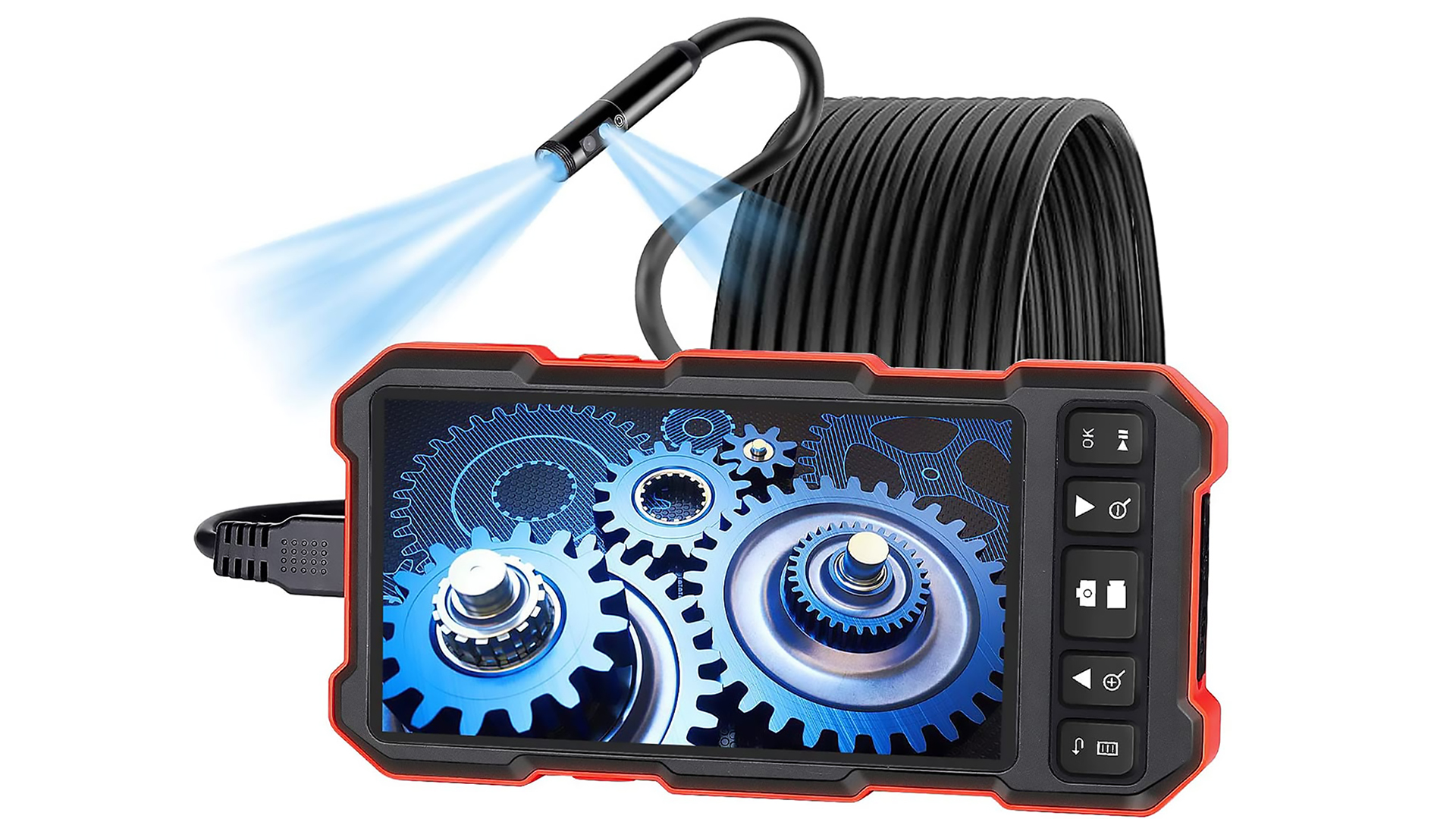 ☆トリプルレンズファイバースコープ - 5インチ大画面IPSモニター Amazon.co.jp: 【トリプルレンズ 】 DEPSTECH ファイバー