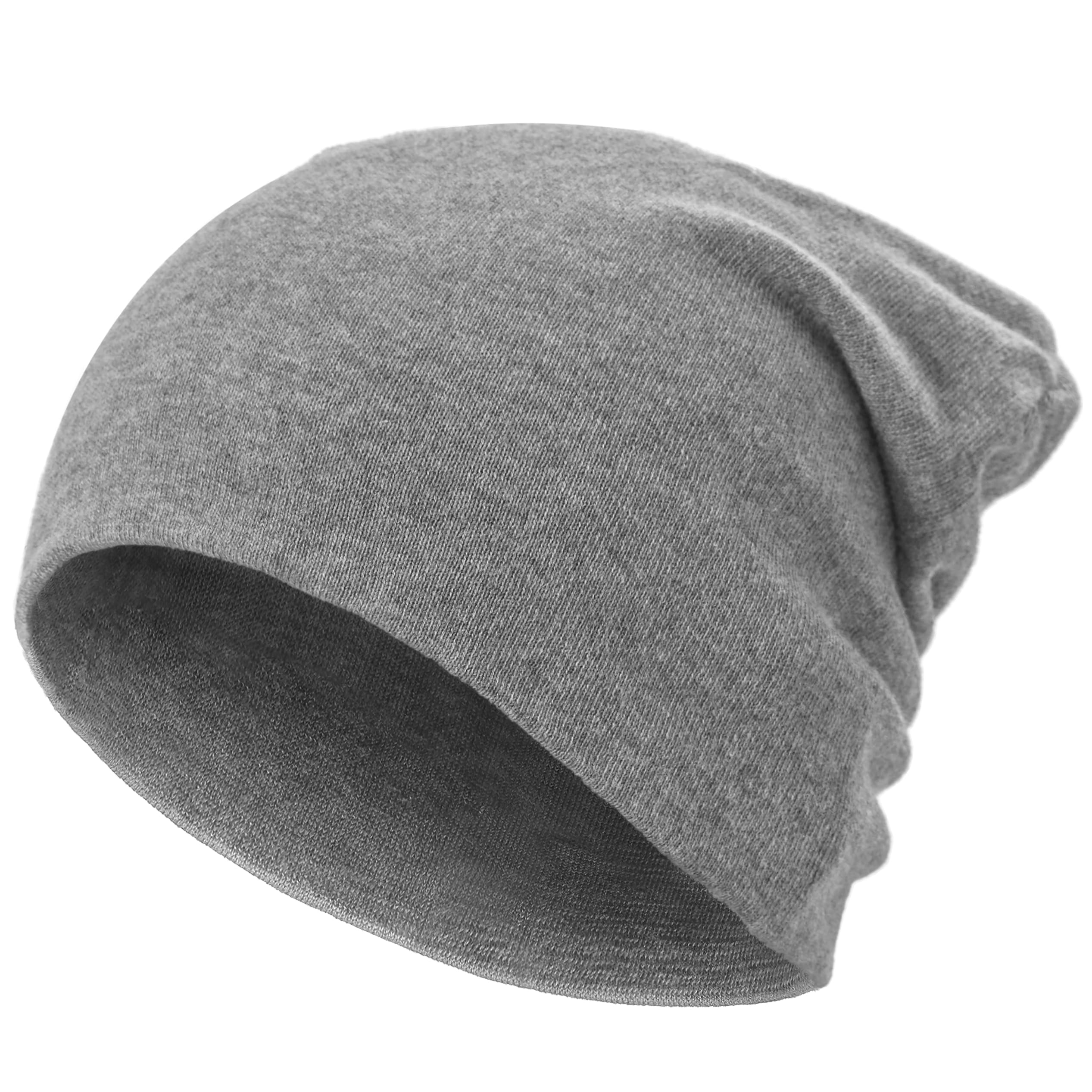 Simapu 100% Cotton Thin Beanie Hat for Men Women - Lightweight Breathable Rib Knit Slouchy Beanie Cuffed Chemo Skull Cap — view 13