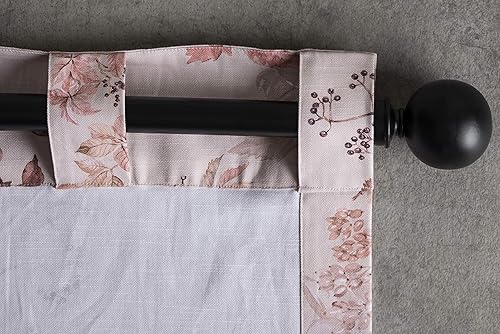 Miniatura 7 de Maison d' Hermine - Cortina 100% algodón, 1 panel, 50 x 96 pulgadas, fácil de colgar con bolsillo para barra y trabillas, para cocina, dormitorio y